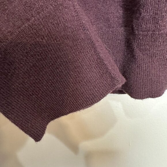 Allsaints Raven Quarter 1\4 Half Zip Sweatshirt Size XXL Maroon Oxblood Red - Picture 4 of 11